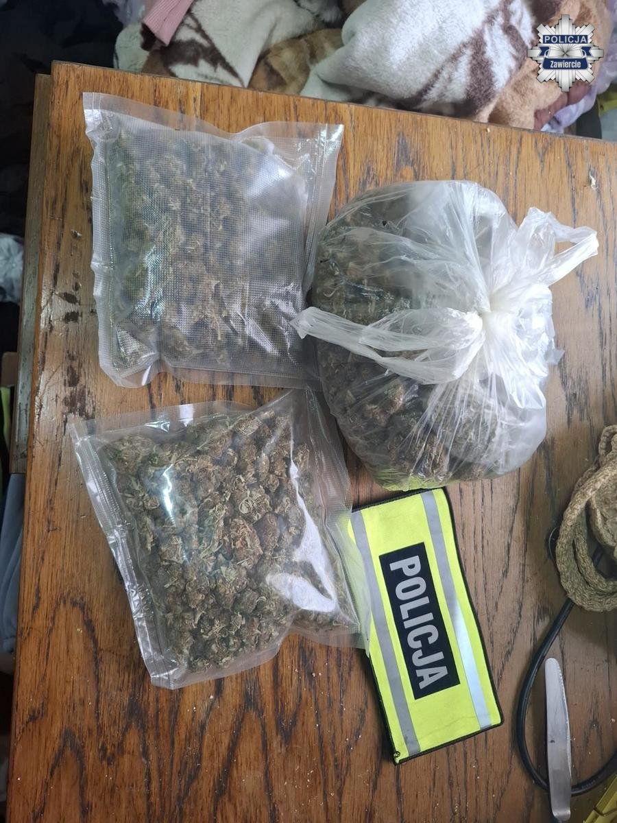 Policjanci z Zawiercia zabezpieczyli 428 gramów narkotyków