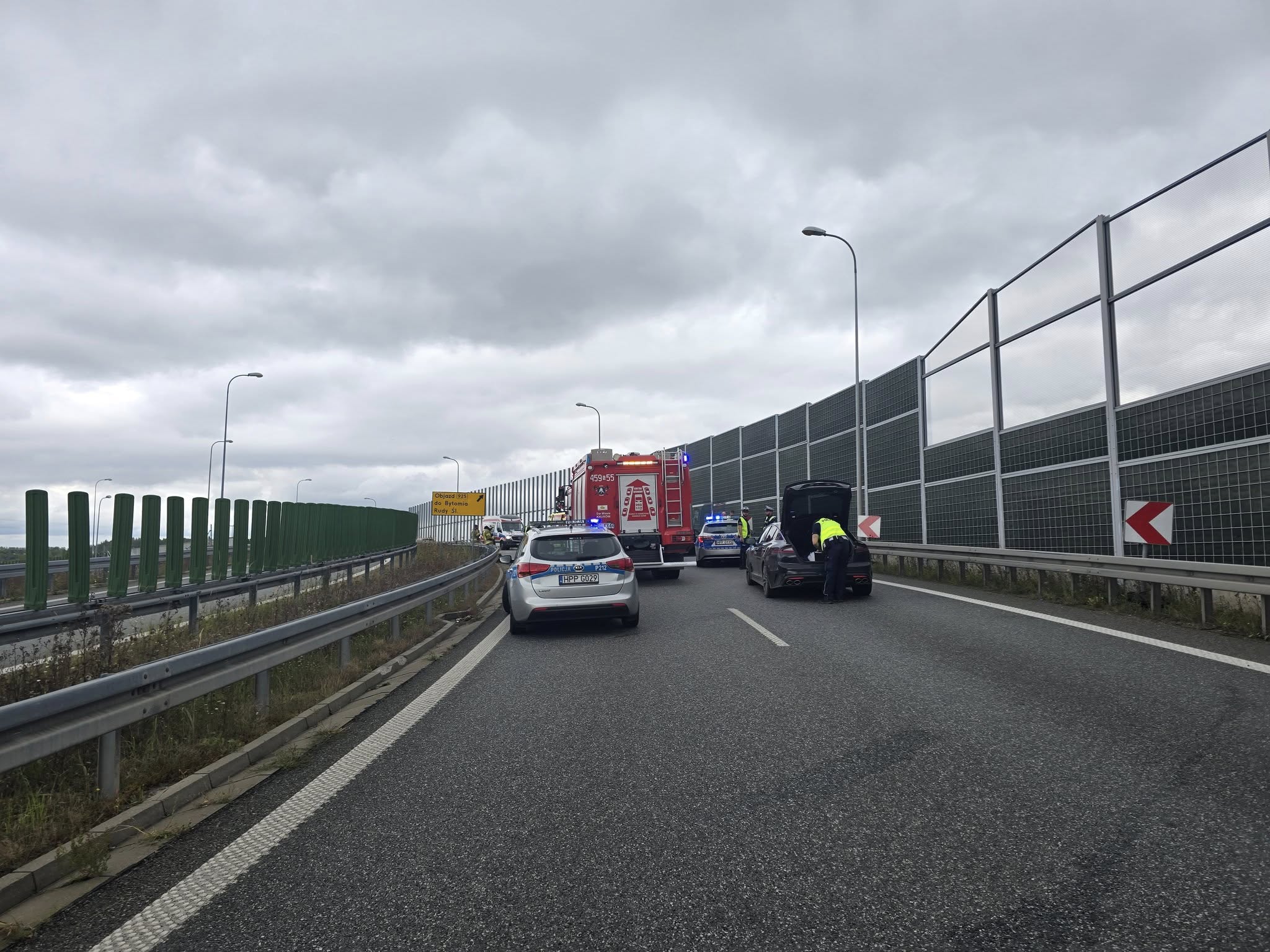 Tragiczny wypadek na węźle Sośnica [ZDJĘCIA]