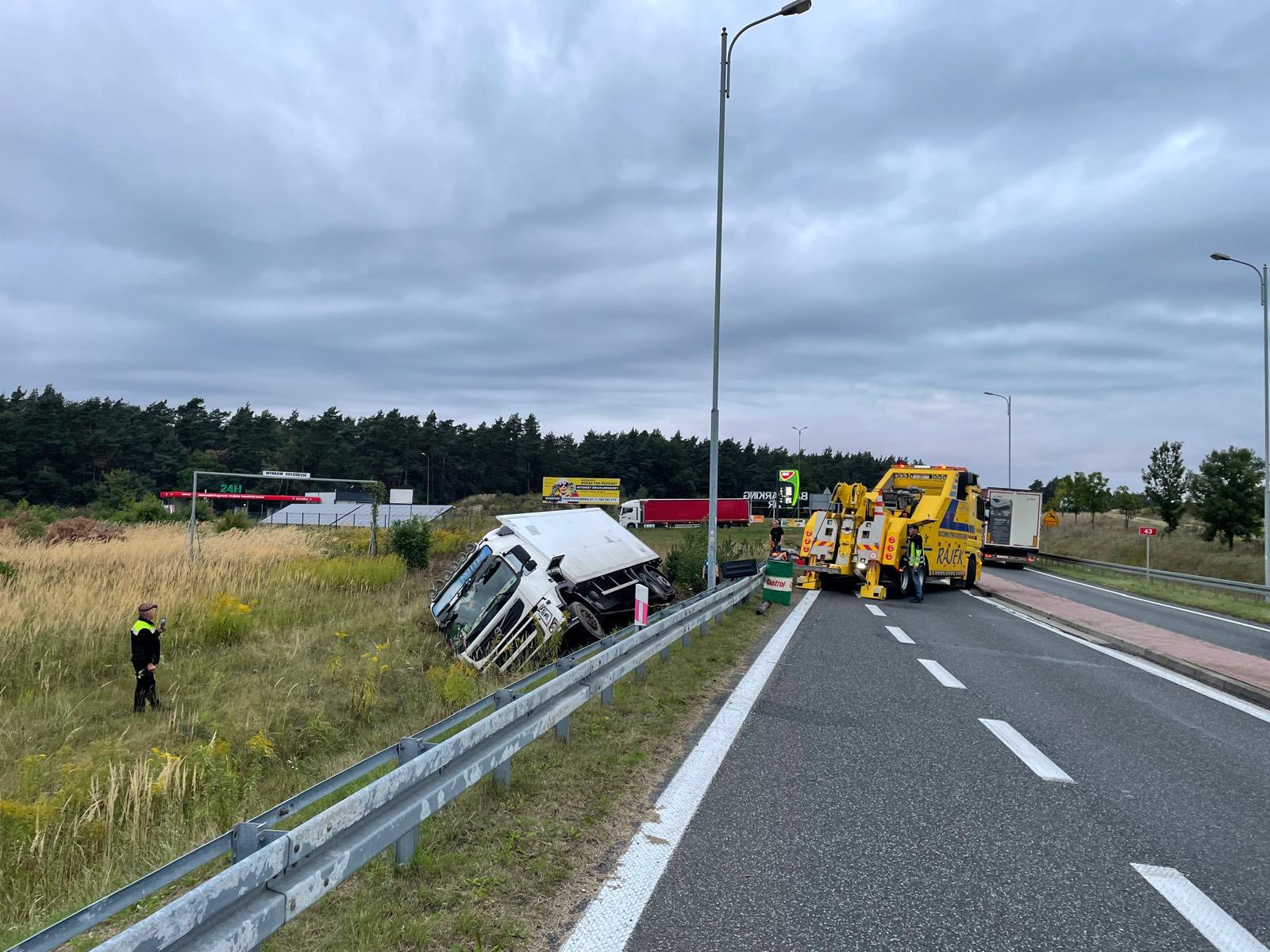 Utrudnienia na obwodnicy Krzepic [ZDJĘCIA]