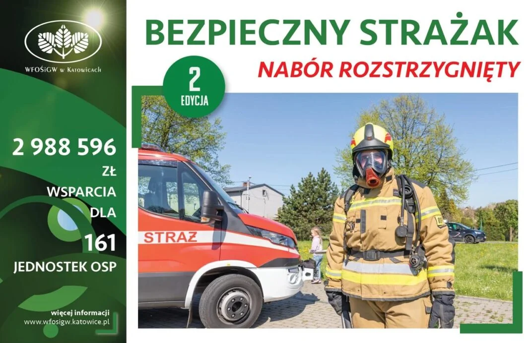 Rozstrzygnięto nabór w programie Bezpieczny Strażak II