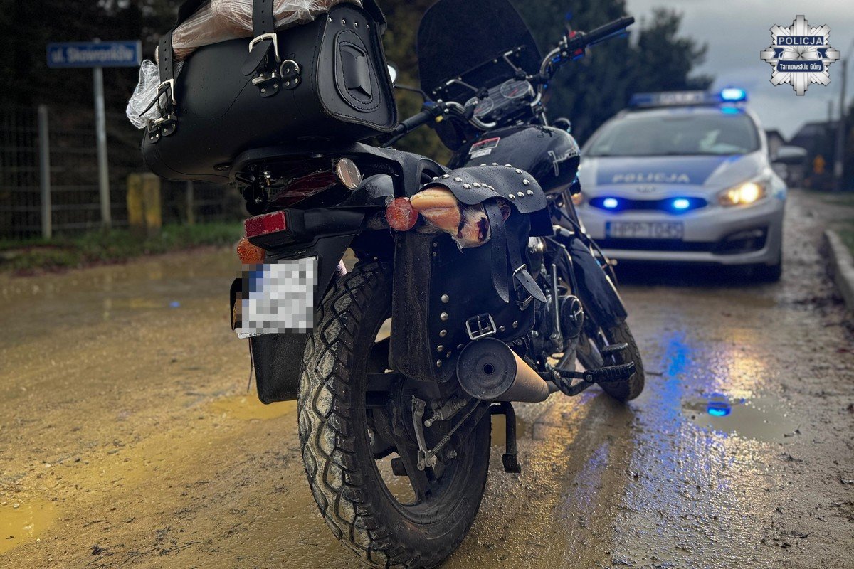 Nietrzeźwy na motorowerze zatrzymany przez policję