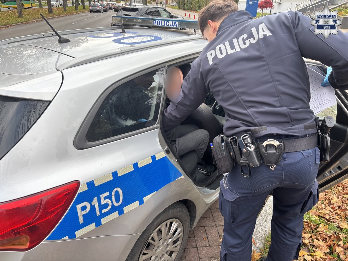 Policjant z Tychów zatrzymuje złodzieja podczas dnia wolnego