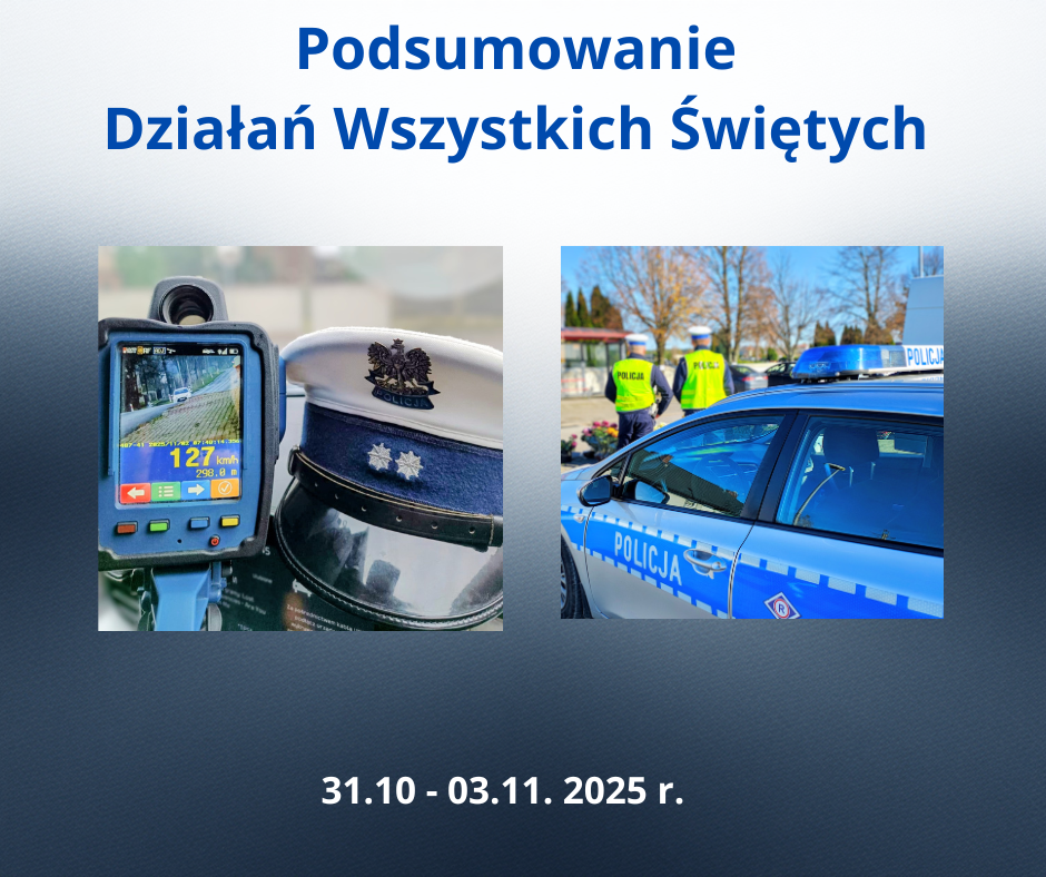 Podsumowanie działań „Wszystkich Świętych” na drogach powiatu pajęczańskiego
