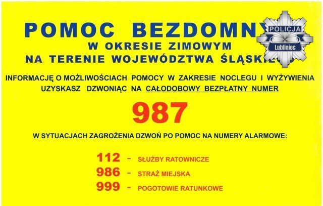 Infolinia dla bezdomnych w zimie: pomoc na wyciągnięcie ręki