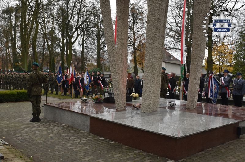 Uroczyste obchody Święta Niepodległości w Oleśnie
