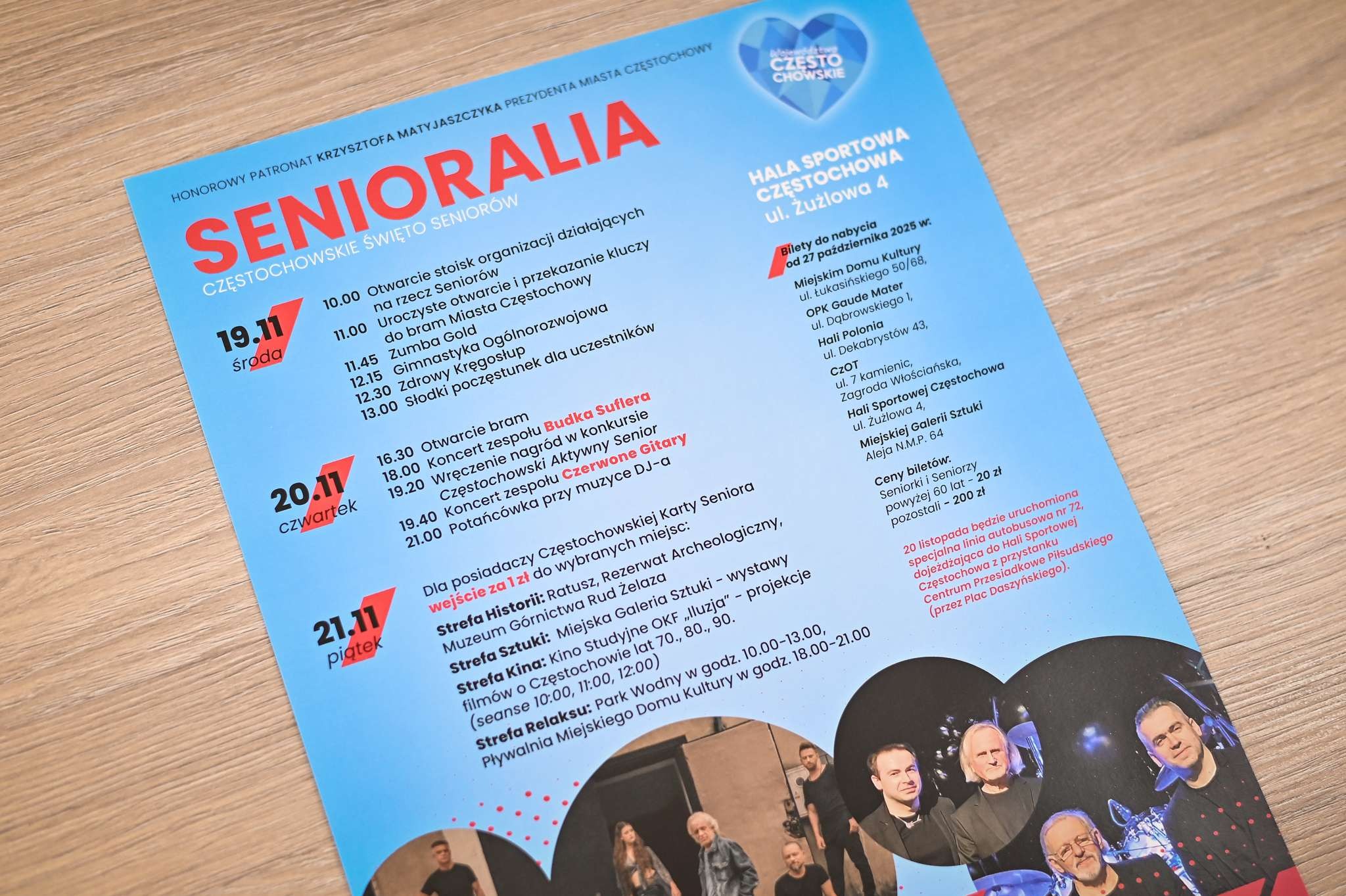 Senioralia w Częstochowie: transport i atrakcje