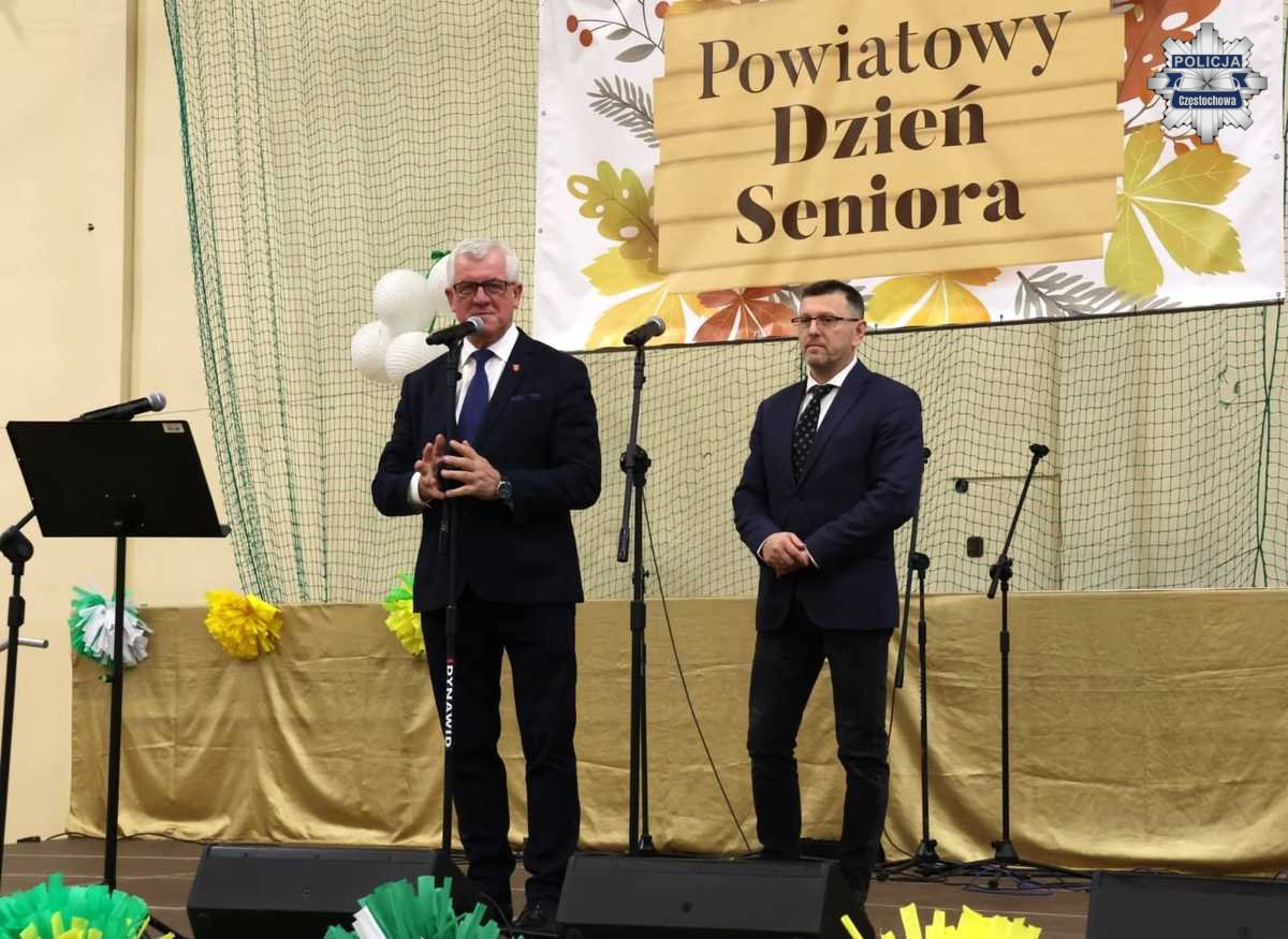 Pierwszy Dzień Seniora Powiatu Częstochowskiego z udziałem policjantów