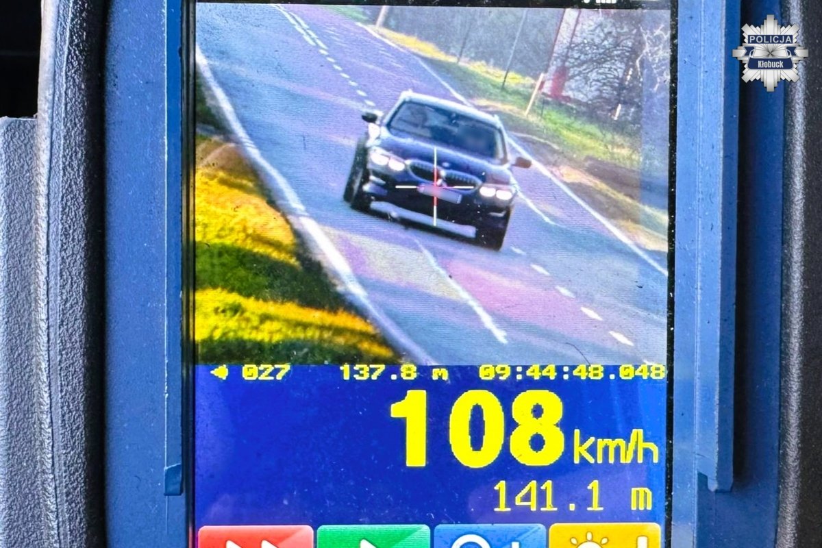 Kolejne prawo jazdy zatrzymane za przekroczenie prędkości
