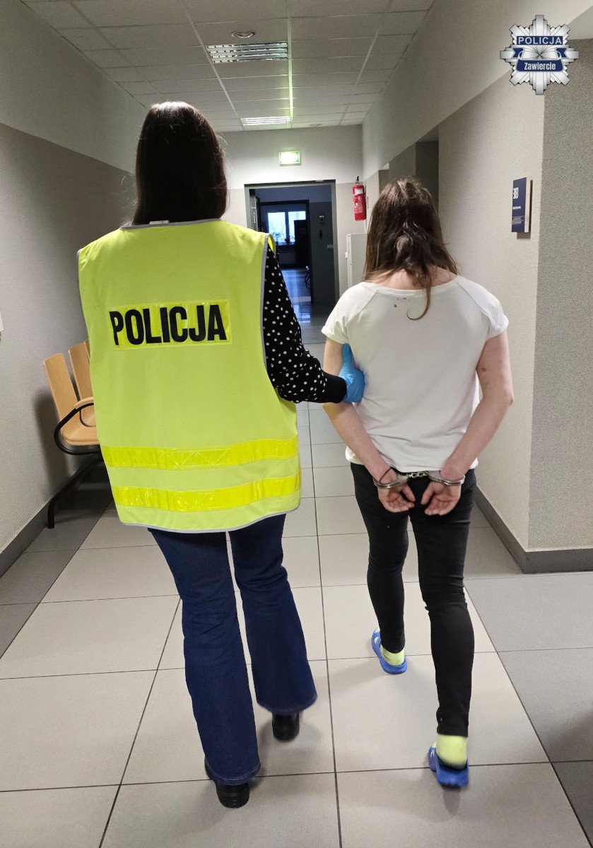 Zatrzymanie złodziejki w Zawierciu