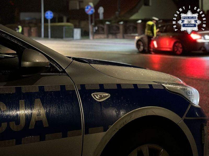 Trzeźwy poranek w powiecie oleskim: jeden nietrzeźwy kierowca