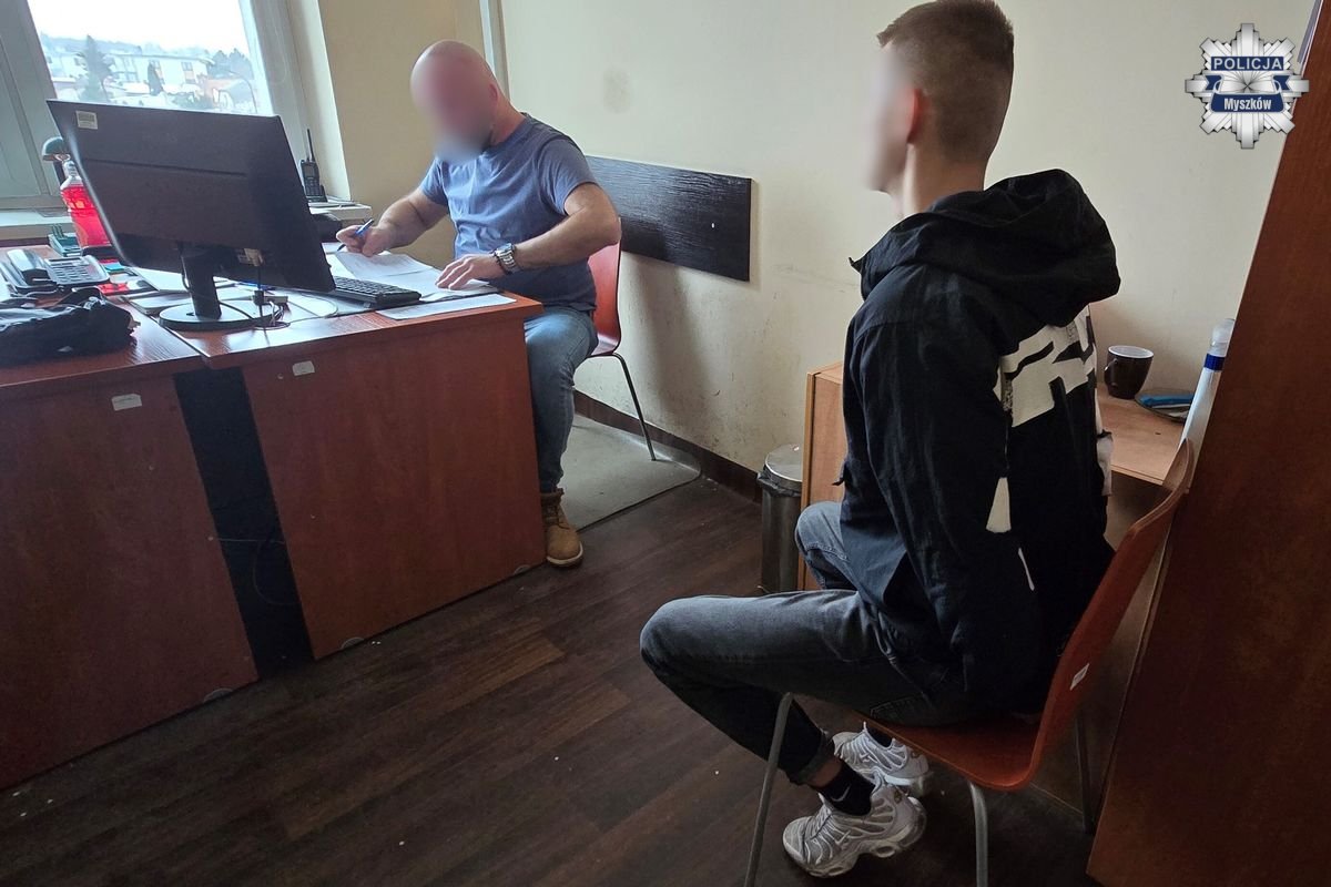 Sylwestrowa awantura w Nieradzie: 19-latek zaatakował policjanta