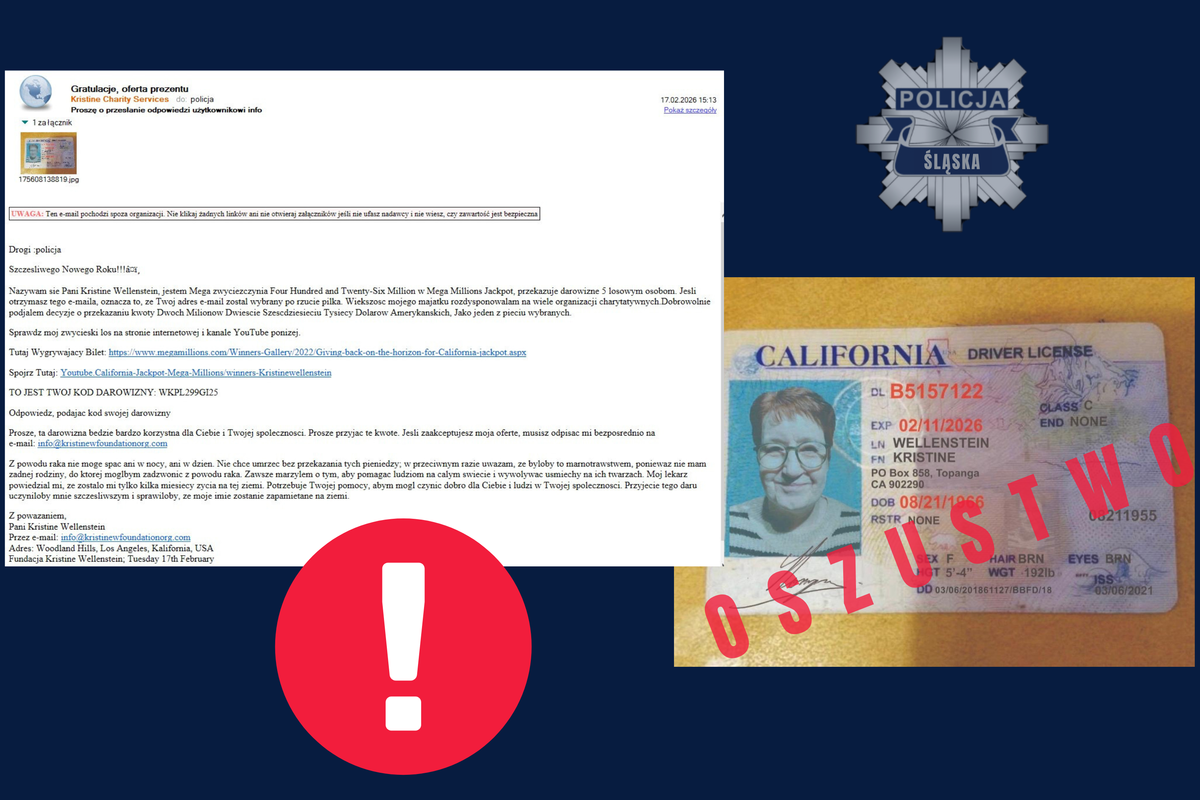Fałszywe maile o wygranej w loterii: oszuści podszywają się pod milionerów