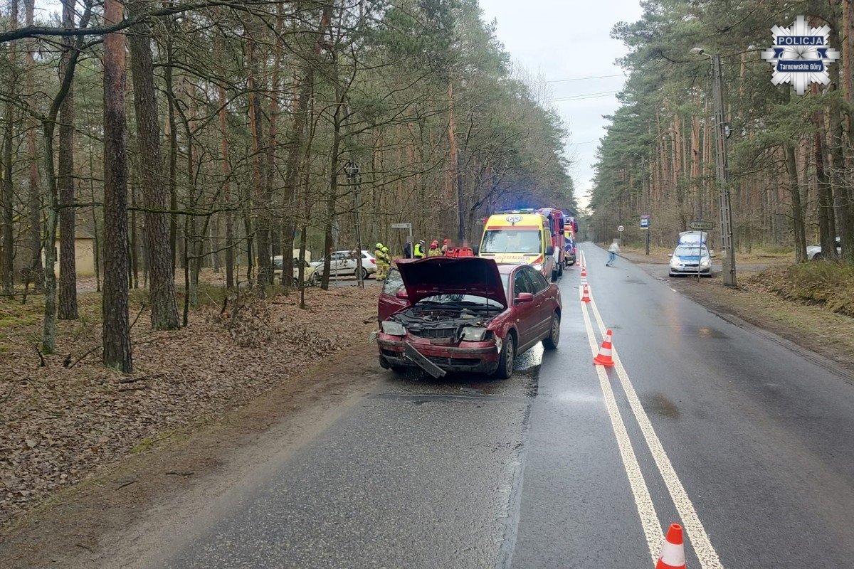 Wypadek pomiędzy Kotami a Potępą – dwie osoby ranne