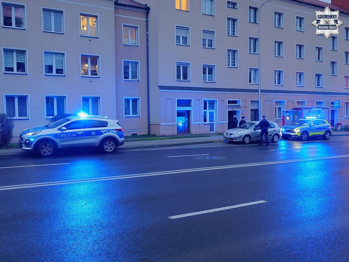 Niespodziewana kontrola drogowa w Bielsku-Białej