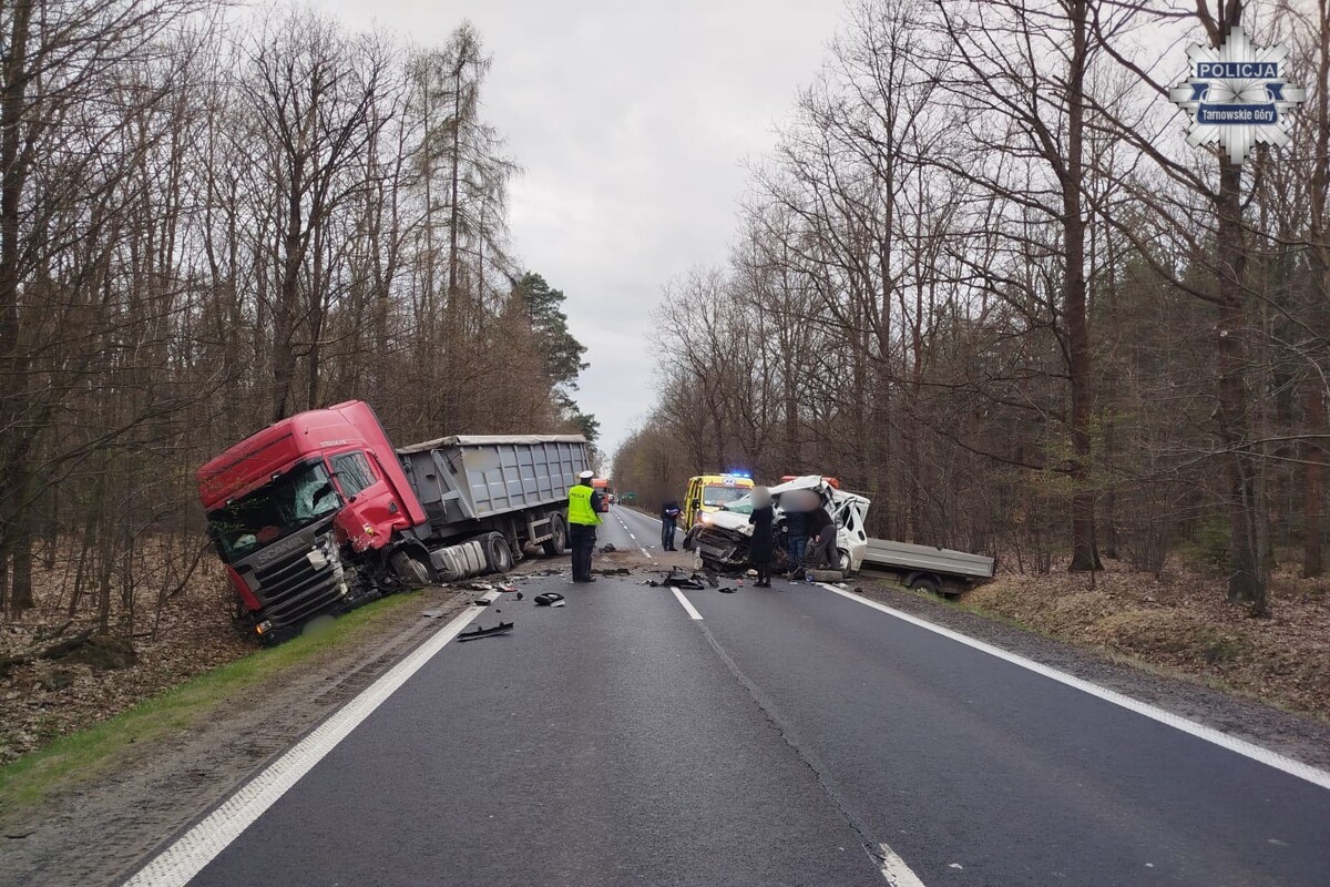 Śmiertelny wypadek na drodze krajowej nr 78