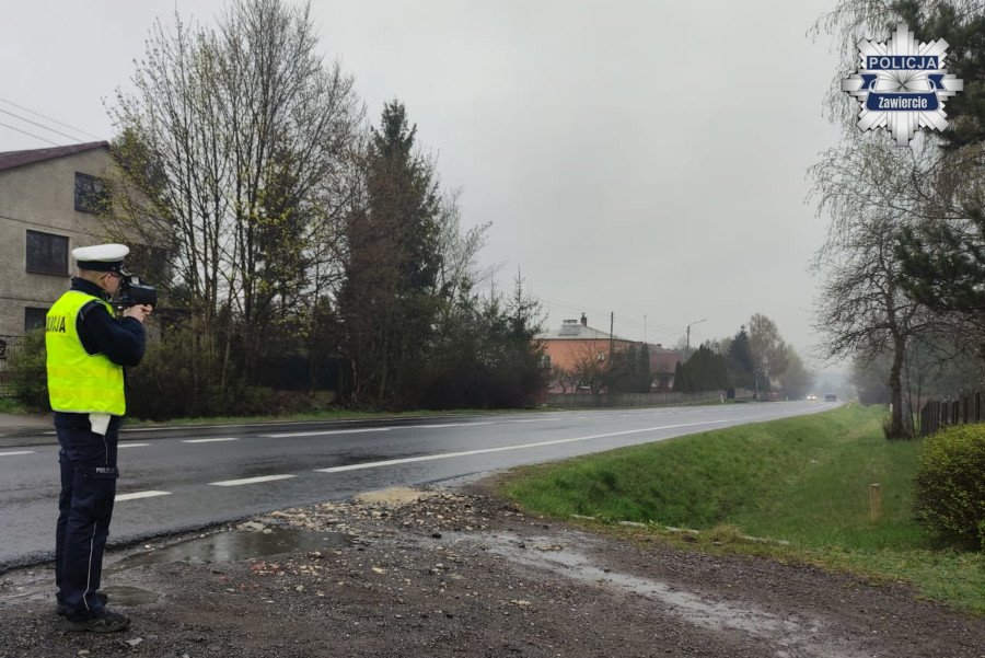 Kontrole prędkości na drogach powiatu zawierciańskiego: wyniki akcji