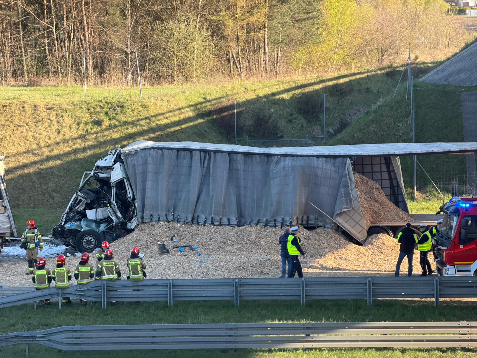 Śmiertelny wypadek na A1 pod częstochową [ZDJĘCIA]