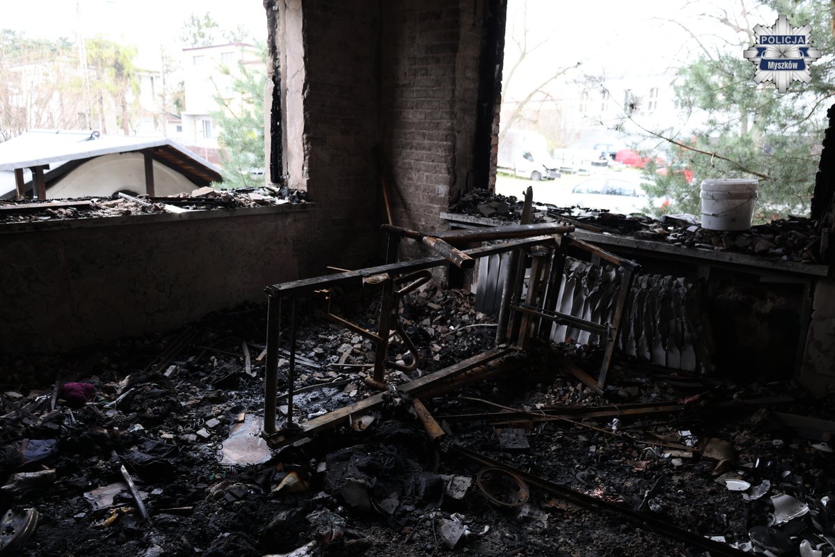 Poraj: Włamał się do domu, a potem go podpalił. Straty 250 tysięcy złotych