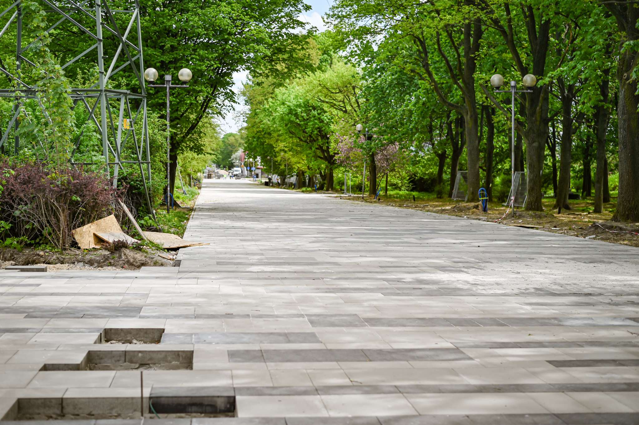 Prace na Promenadzie Niemena