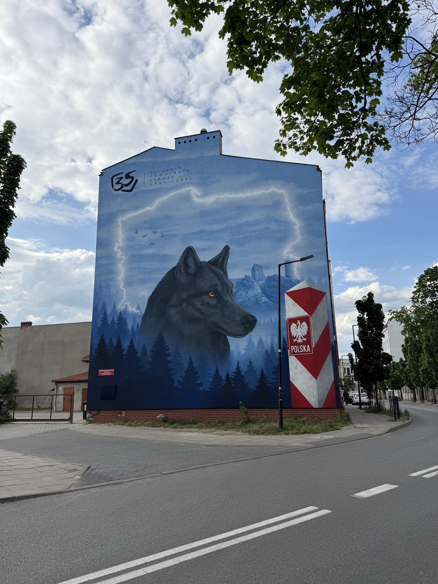 W Częstochowie powstał mural z okazji 35-lecia Straży Granicznej