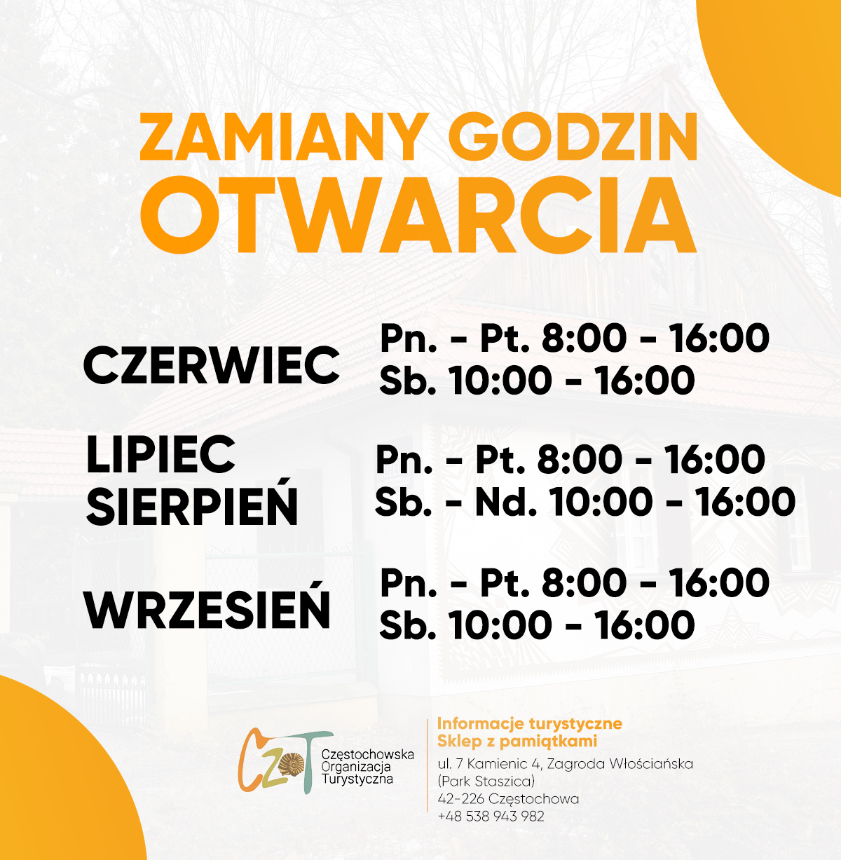 Godziny otwarcia Częstochowskiej Organizacji Turystycznej: co warto wiedzieć?