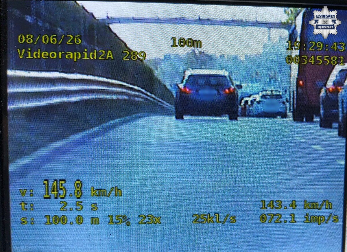 Uciekał przed policją ulicami Częstochowy