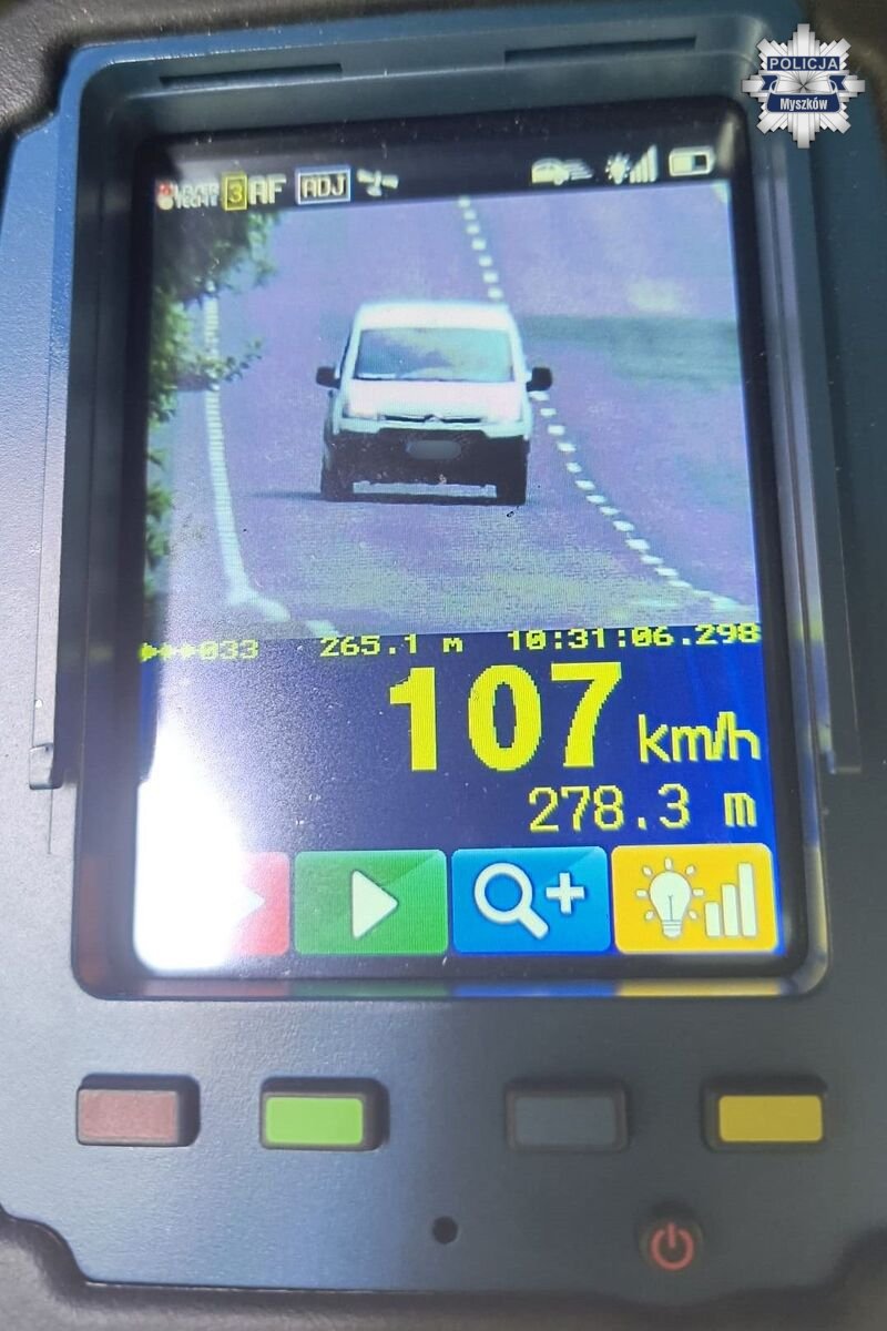 Kierowca Citroena stracił prawo jazdy za przekroczenie prędkości