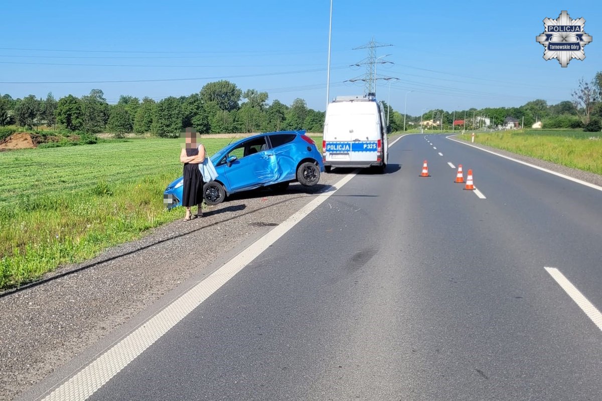 Wypadek drogowy w Zawadzie