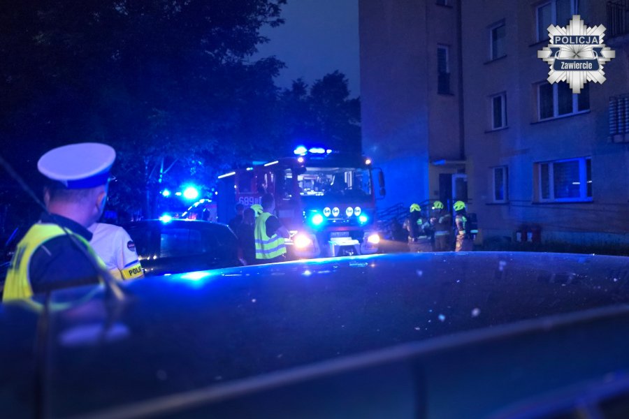 Wybuch w mieszkaniu w centrum Zawiercia