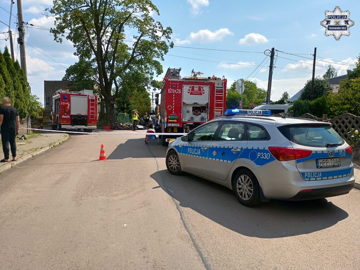 Wypadek drogowy w Tąpkowicach – ranne dwie osoby
