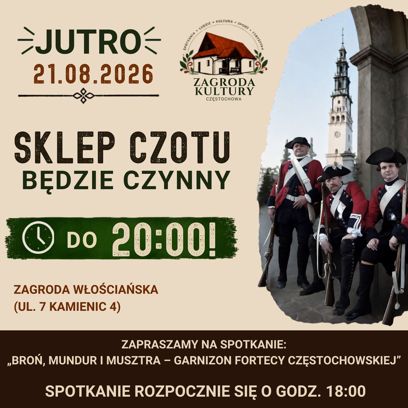 Sklep CZOTu z wyjątkowymi godzinami otwarcia