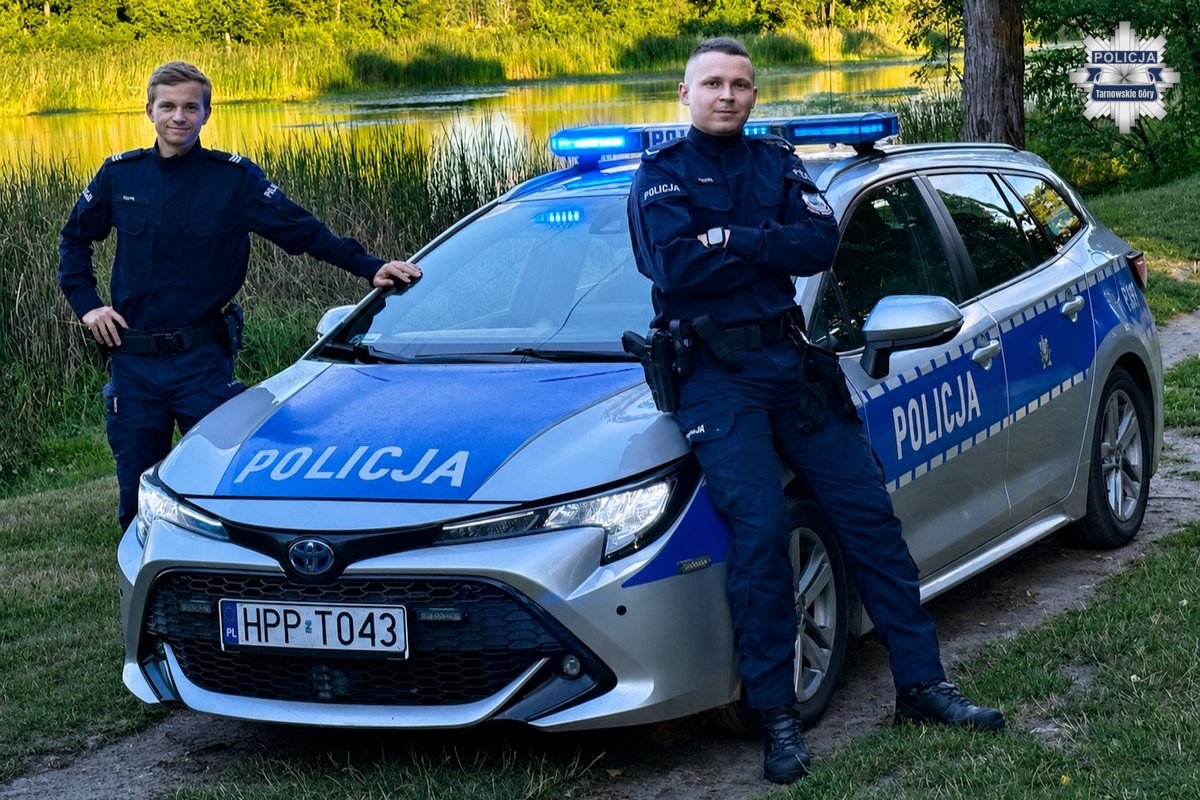 Policjanci z Kalet w akcji ratunkowej podczas pożaru